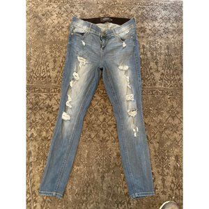 TORRID premium distressed skinny jeans